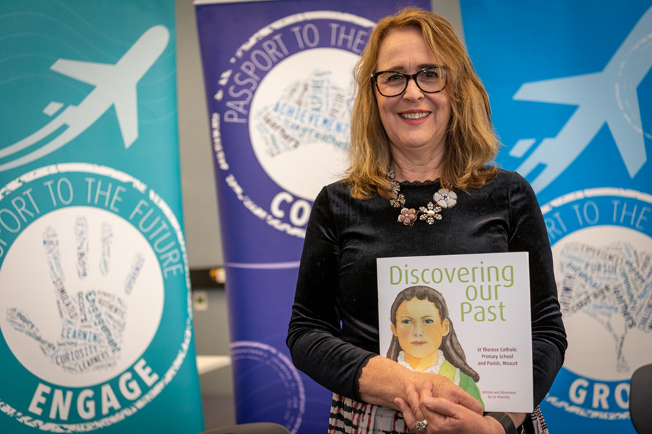 St Therese Mascot: Celebrating 80 years Author-illustrator Liz Bowring with new history picture book Discovering Our Past