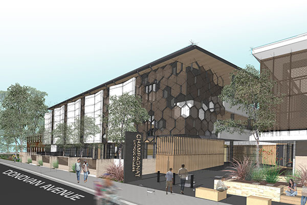 Architect’s-impression-of-the-front-of-the-new-rebuilt-Champagnat-Catholic-College