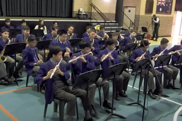 Band playing