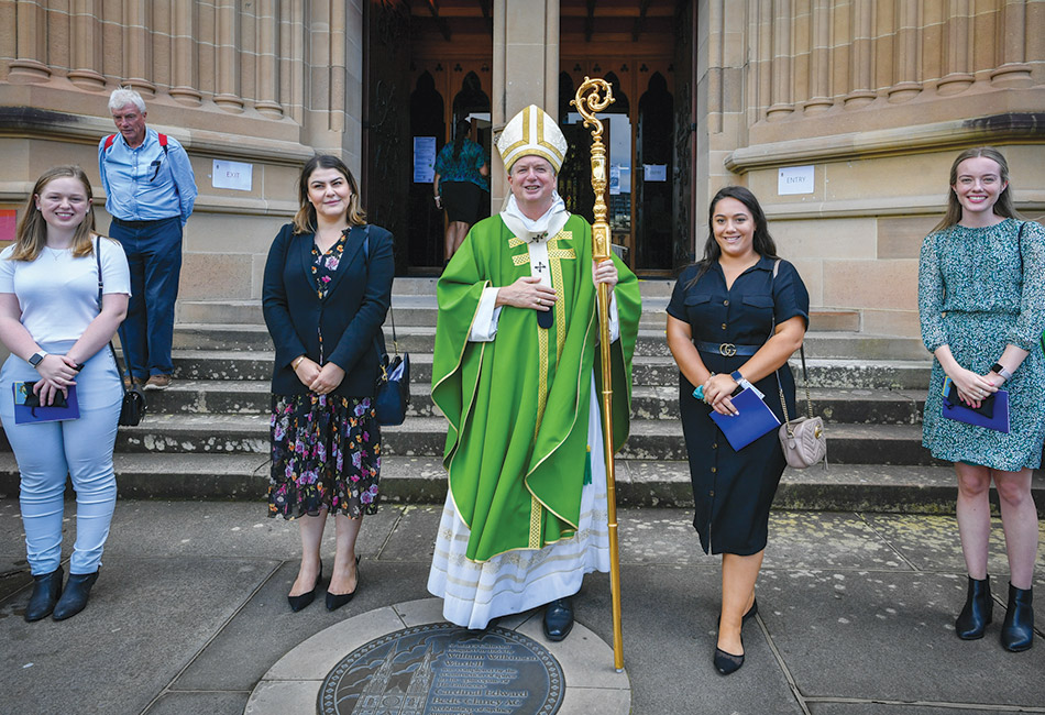 Commissioning Mass for Sydney Catholic Schools first-year teachers at St Mary's Cathedral