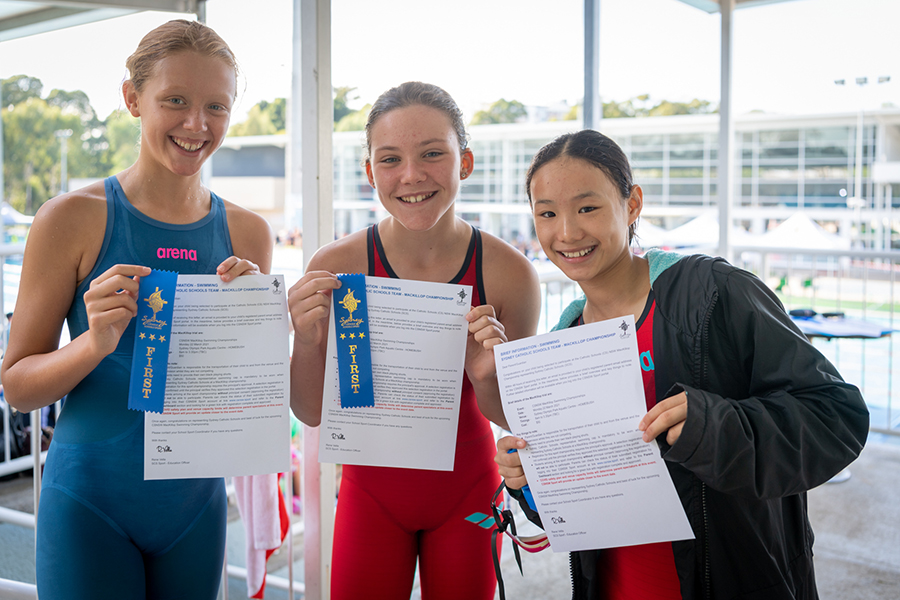 SCS’ 2021 Archdiocesan Swimming Carnival Ribbon Winners