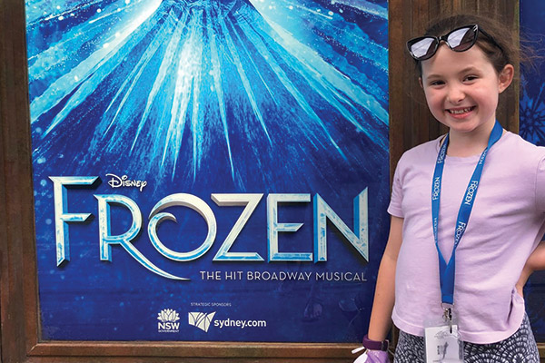 mainpic Our Lady Of Fatima Kingsgrove student in Frozen musical