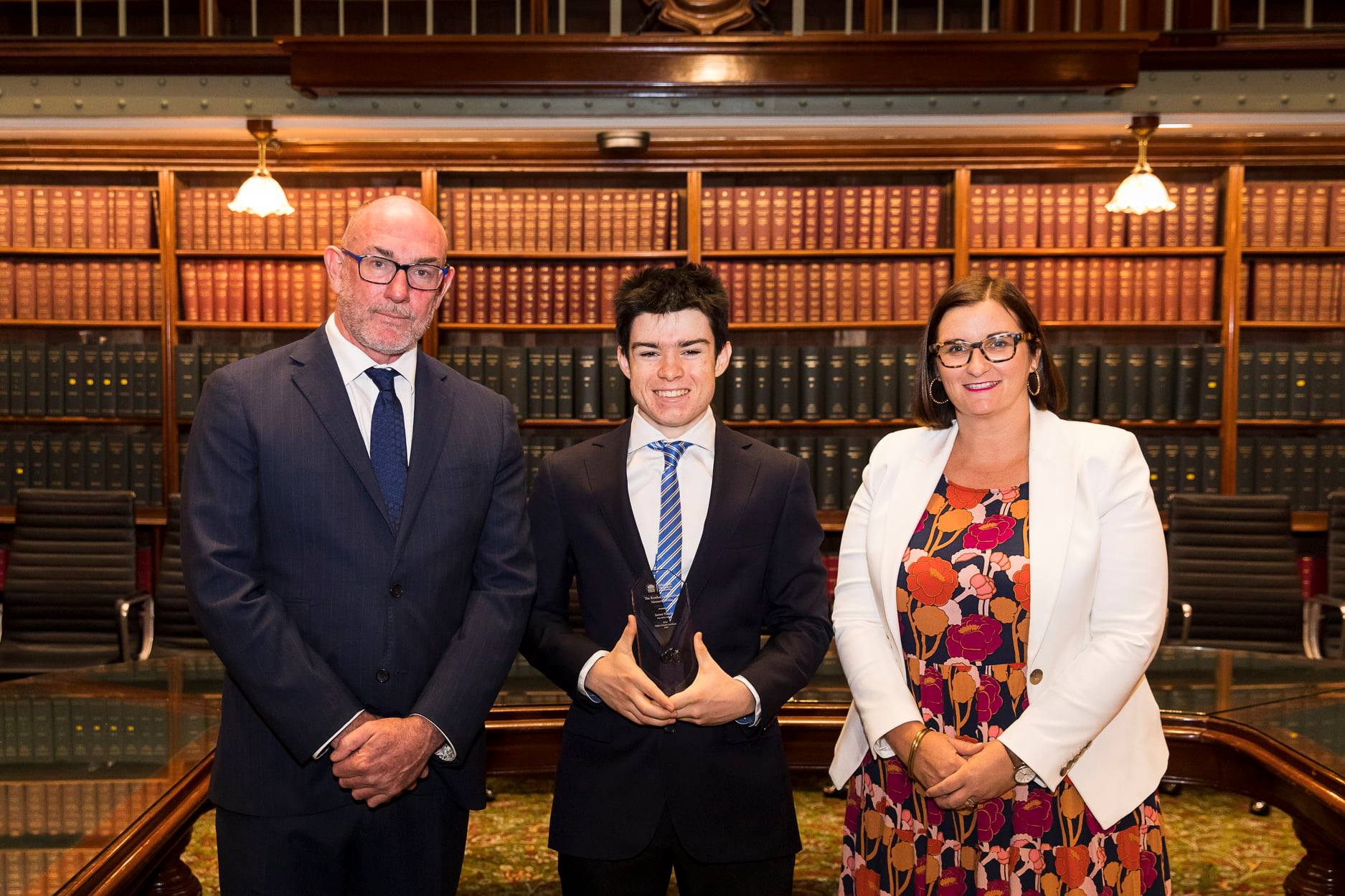 James Tirado receives the Br John Taylor Memorial Prize
