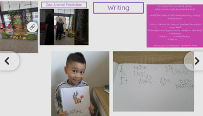 Writing over zoom