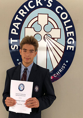 St Pat's student Alex Tuckfield