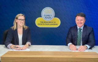 Dr Jaqueline Frost and Mr Tony Farley presenting at Sydney Catholic Schools Family Forum