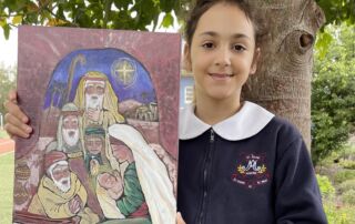 Christmas Story Art Exhibition and Competition winner Lara Elfin Aydin.