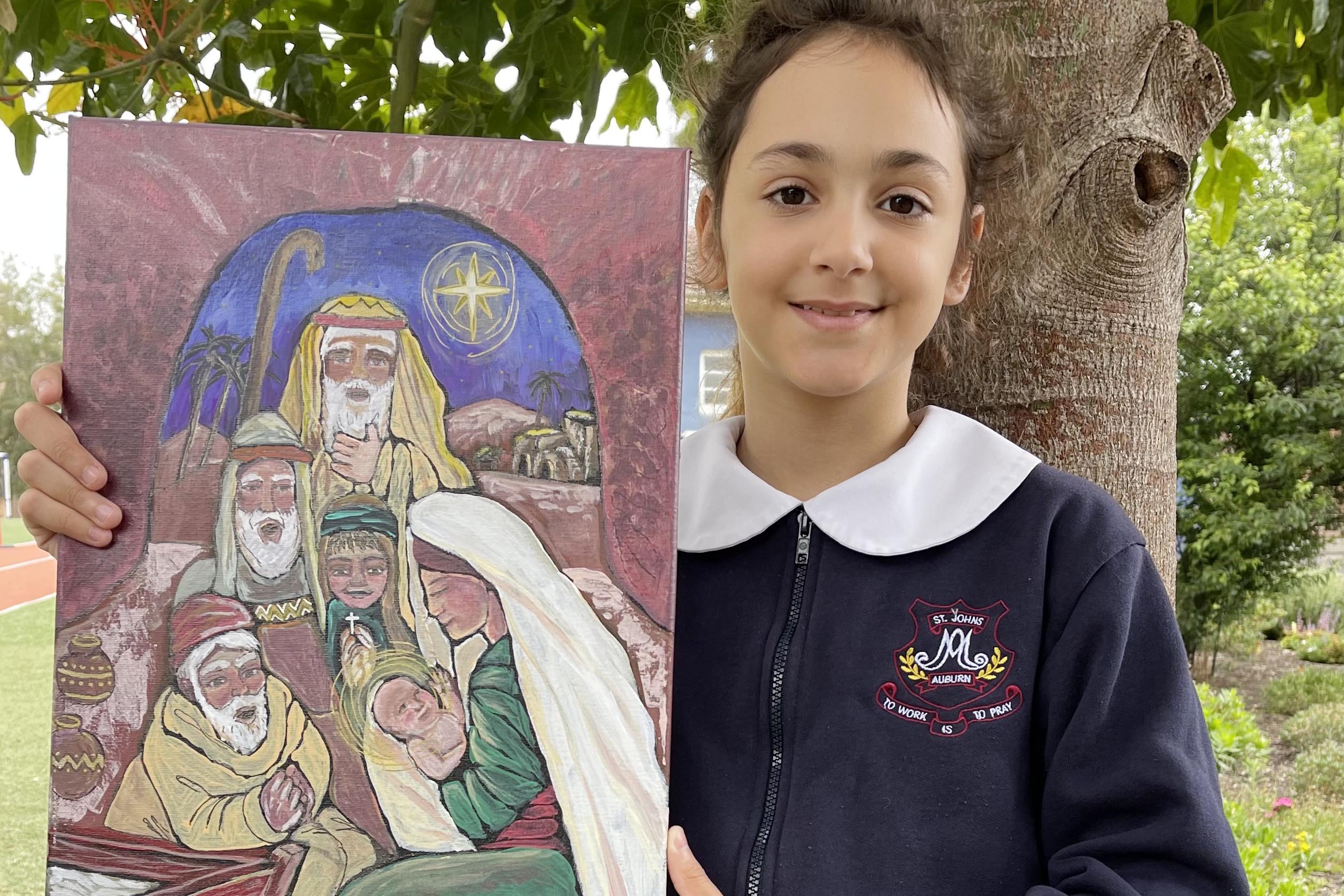 Christmas Story Art Exhibition Christmas Story Art Exhibition and Competition winner Lara Elfin Aydin.