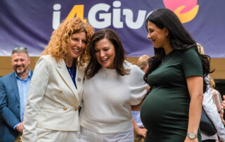 Bridget Sakr and Leila Abdallah at the i4Give Week 2021 launch