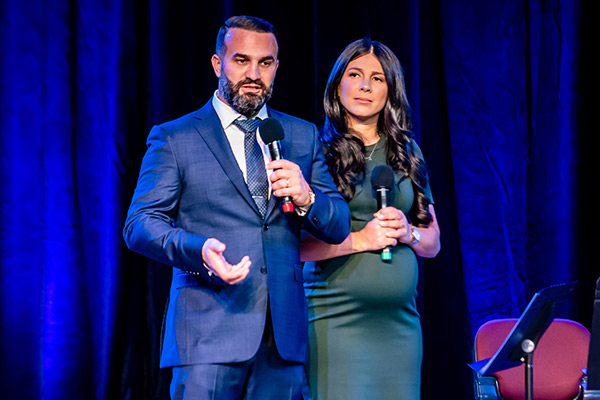 Danny and Leila Abdallah at the i4give 2021 launch