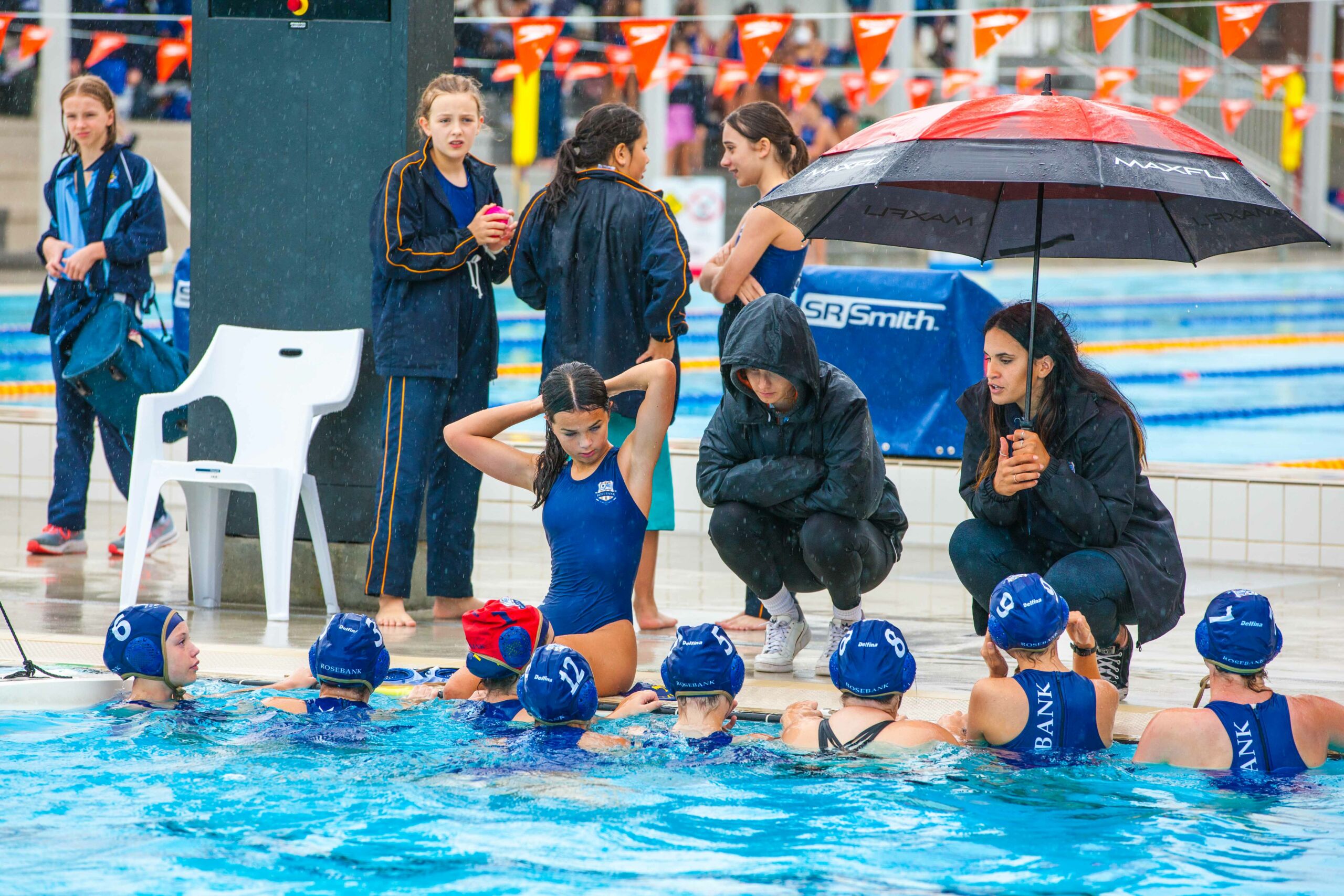 Pool action in Sydney Catholic Schools' 2022 Water Polo Championships