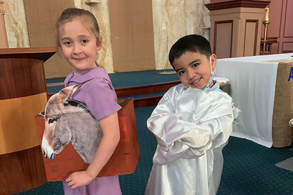 St Vincent's Ashfield reenacts Palm Sunday