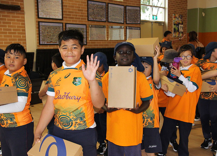 Wallabies visit St John's Auburn