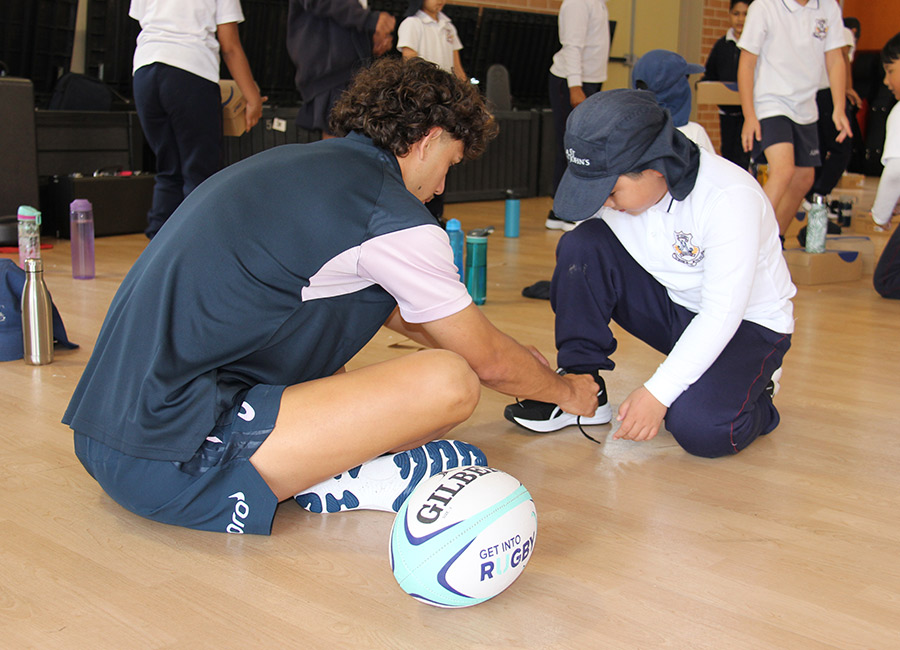 Wallabies visit St John's Auburn, Asics Shoes