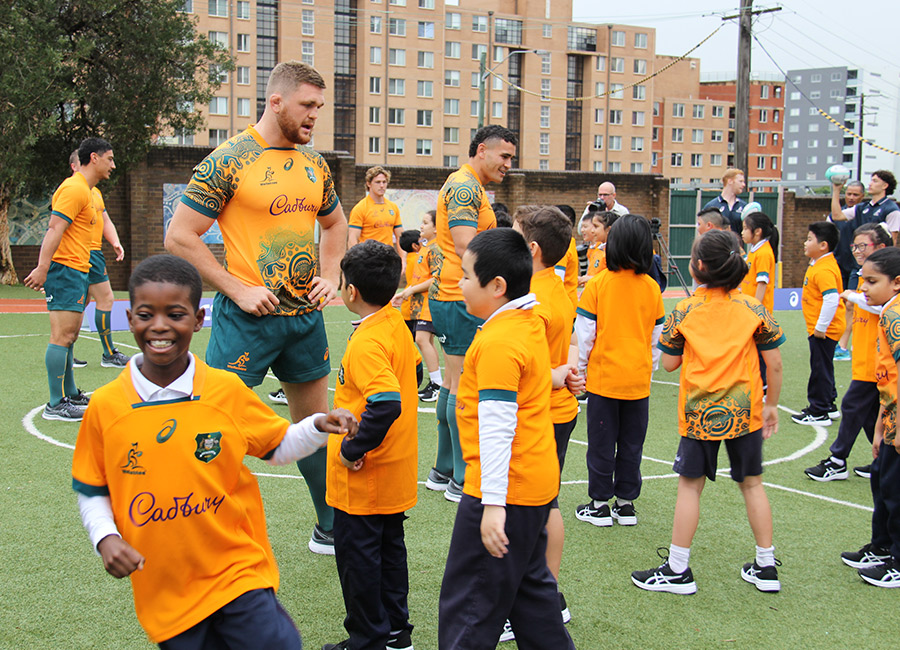 Wallabies visit St John's Auburn,
