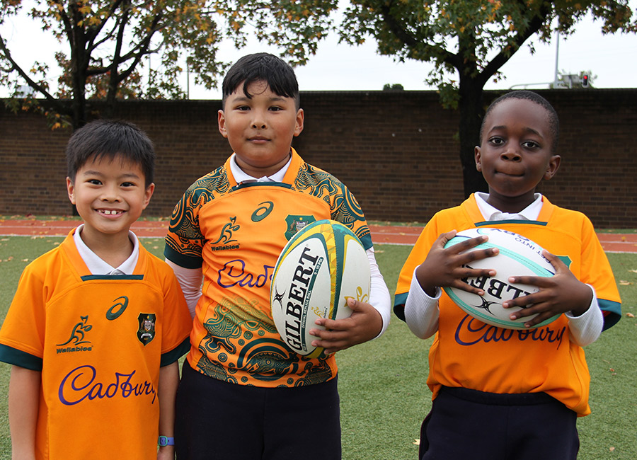 Wallabies visit St John's Auburn