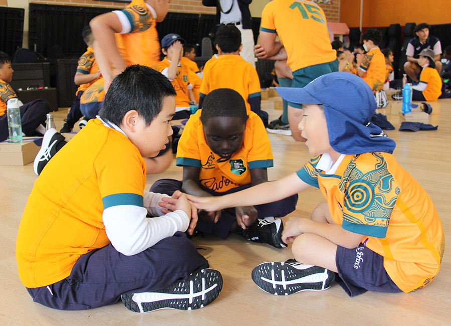 Wallabies visit St John's Auburn