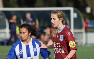 Pictured right is Sydney Catholic Schools student and soccer superstar