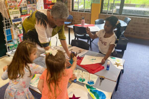 Craft time at Tender Tales St Joan of Arc Catholic Primary School Haberfield