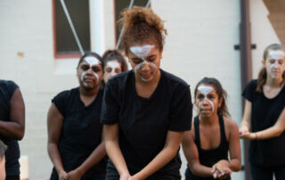 Pictured is an Indigenous ceremony held as part of St Brendan's Annandale's Reconciliation Action Plan launch in 2016