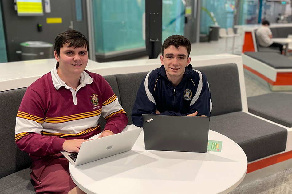 Sydney-Catholic-Schools-students-Rory-and-Alex-study-Information-1 Sydney Catholic Schools students Rory and Alex study Information Technology through the University of Technology Sydney's Wanago Program.