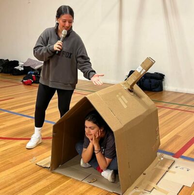 Casimir Catholic College Marrickville students prepare for Sydney Catholic Schools' 2022 Family Winter Sleepout @ Home