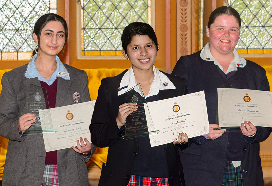 Sydney Catholic Schools' 2022 Youth Community Service Award recipients