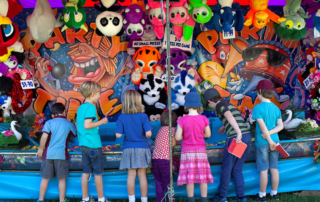 This photo of a fairground games stall was the inspiration for the WriteOn 2022 winner