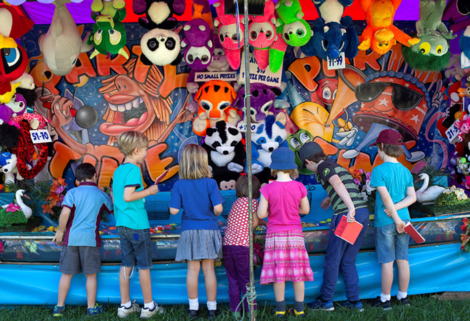 This photo of a fairground games stall was the inspiration for the WriteOn 2022 winner