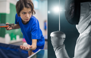 Table Tennis and Fencing