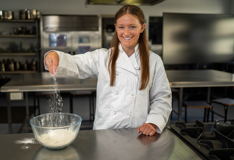 NSW Training Awards winner Charlize Ashby NSW Training Awards winner Charlize Ashby in the kitchen at her school