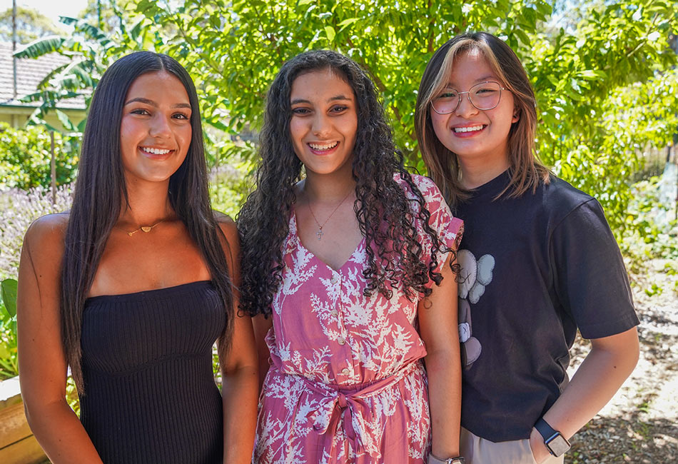 St Ursula's College Kingsgrove students at their HSC results celebration.