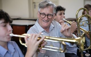 Amadeus Music Education Program tutor and professional musician Mark Brown.