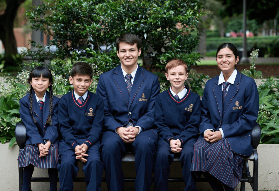 St Mary’s Cathedral College students are ready for the new school structure Photo of male and female St Mary's Cathedral College students of different ages