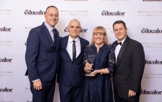 A photo of the Southern Cross Catholic College in Burwood with their award