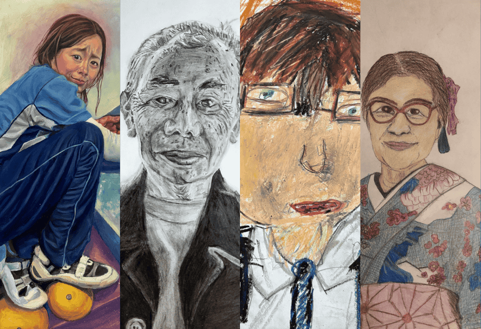 A photo showing a selection of outstanding submissions for this year's 2026 Portrait Prize