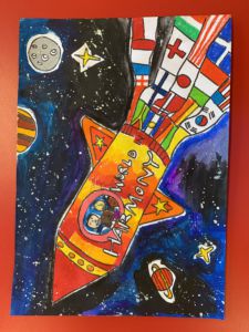 St Francis de Sales' Catholic Primary School Woolooware student Luca Atzeri's Harmony Day Poster Competition entry.