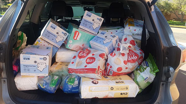 Donations received by parents at St Michael’s Catholic Primary School Meadowbank for struggling families in Lebanon