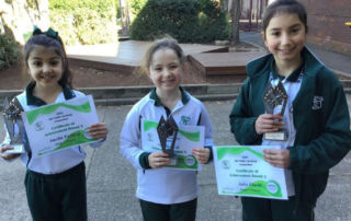 Our Lady of Fatima Kingsgrove Public Speaking Competition winners