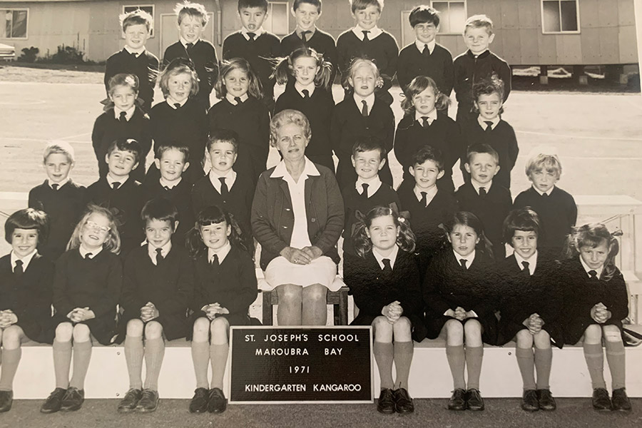 St Joseph's Maroubra Kindergarten Kangaroos photo from 1971