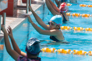 Swimmers at the Sydney Catholic Schools Zone 6 Swimming Carnival