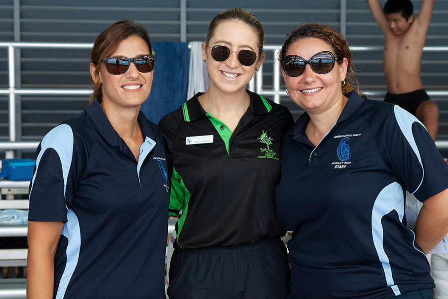 Staff at Sydney Catholic Schools Zone 6 Swimming Carnival