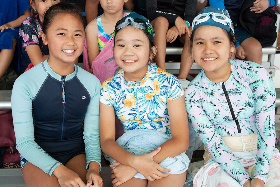 Swimmers at Sydney Catholic Schools Zone 6 Swimming Carnival