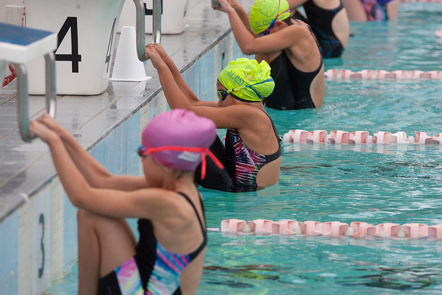 Swimmers at Sydney Catholic Schools Zone 5 Swimming Carnival