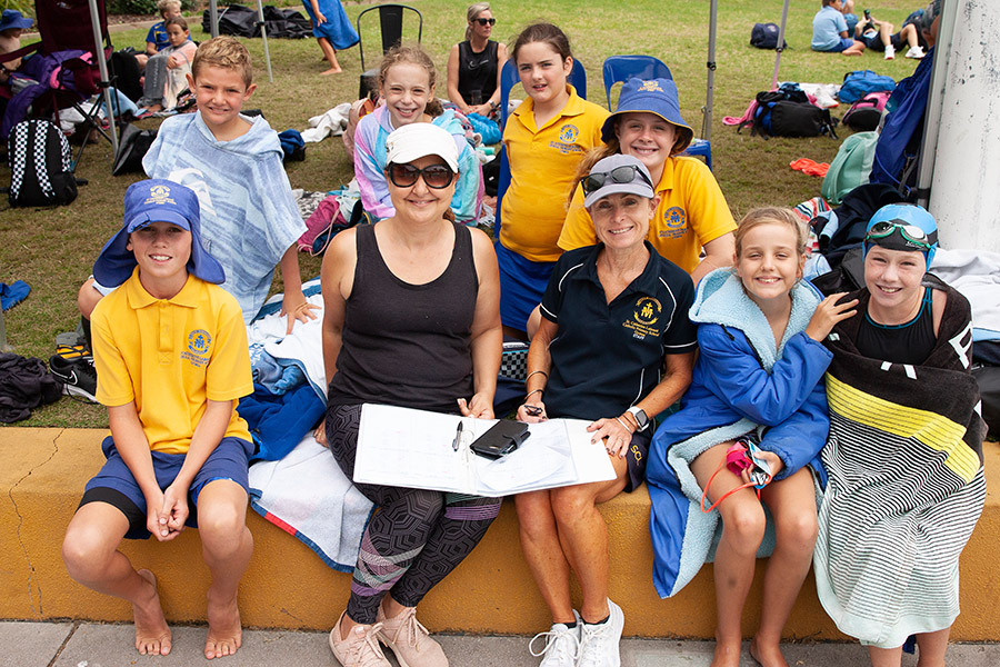 Swimmers at Sydney Catholic Schools Zone 5 Swimming Carnival