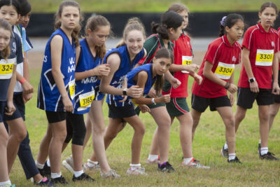 Athletes competing at Sydney Catholic Schools' 2021 combined Cross Country Carnival