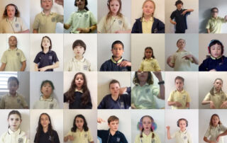St Mary - St Joseph Catholic Primary School Maroubra's virtual choir students sing and sign I am Australian.