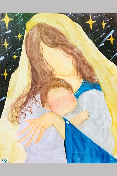 Vivian D. Christmas Art Story Mother and Child