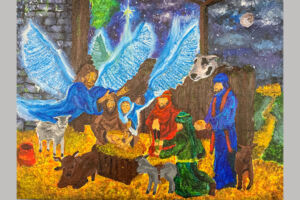 James K. Christmas Art Story nativity scene