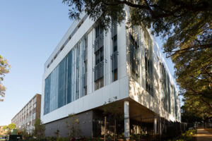 An exterior photo of St Patrick's College Sutherland's new Alpha Crucis building.
